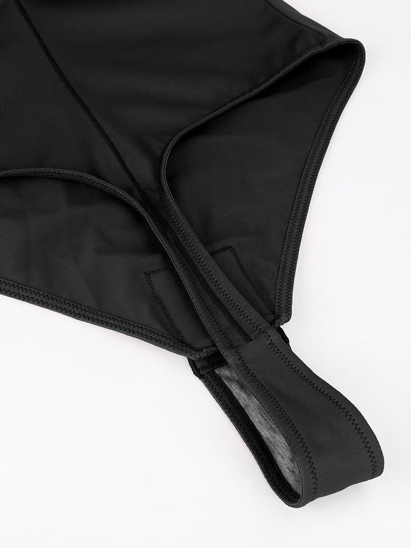 Body de una pieza con tirantes con aros y cintura y abdomen extraíbles que moldea el cuerpo