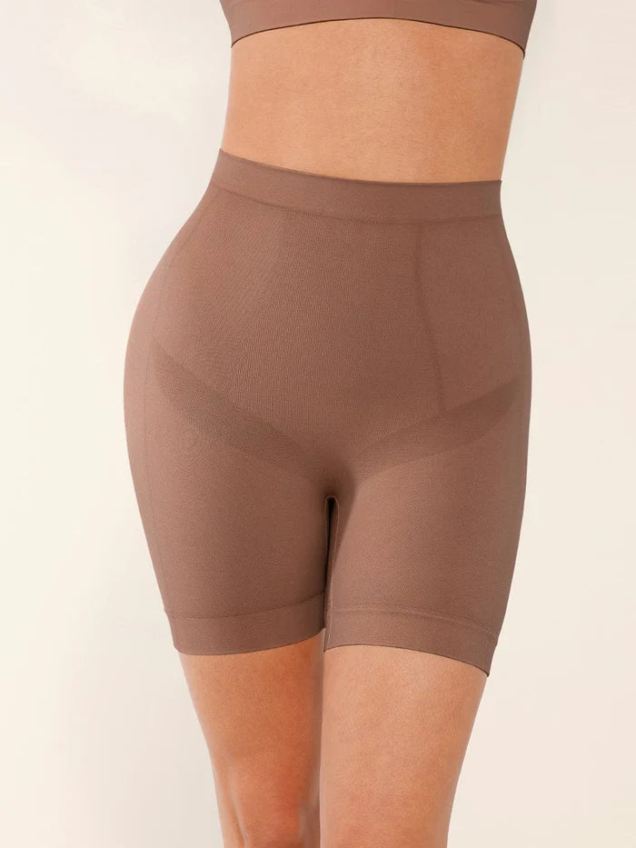 Seamless Slimming Mid-Waist Tummy Control Boyshorts Panties