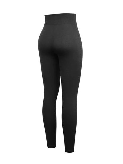 Leggings de yoga adelgazantes de cintura alta sin costuras que moldean las piernas