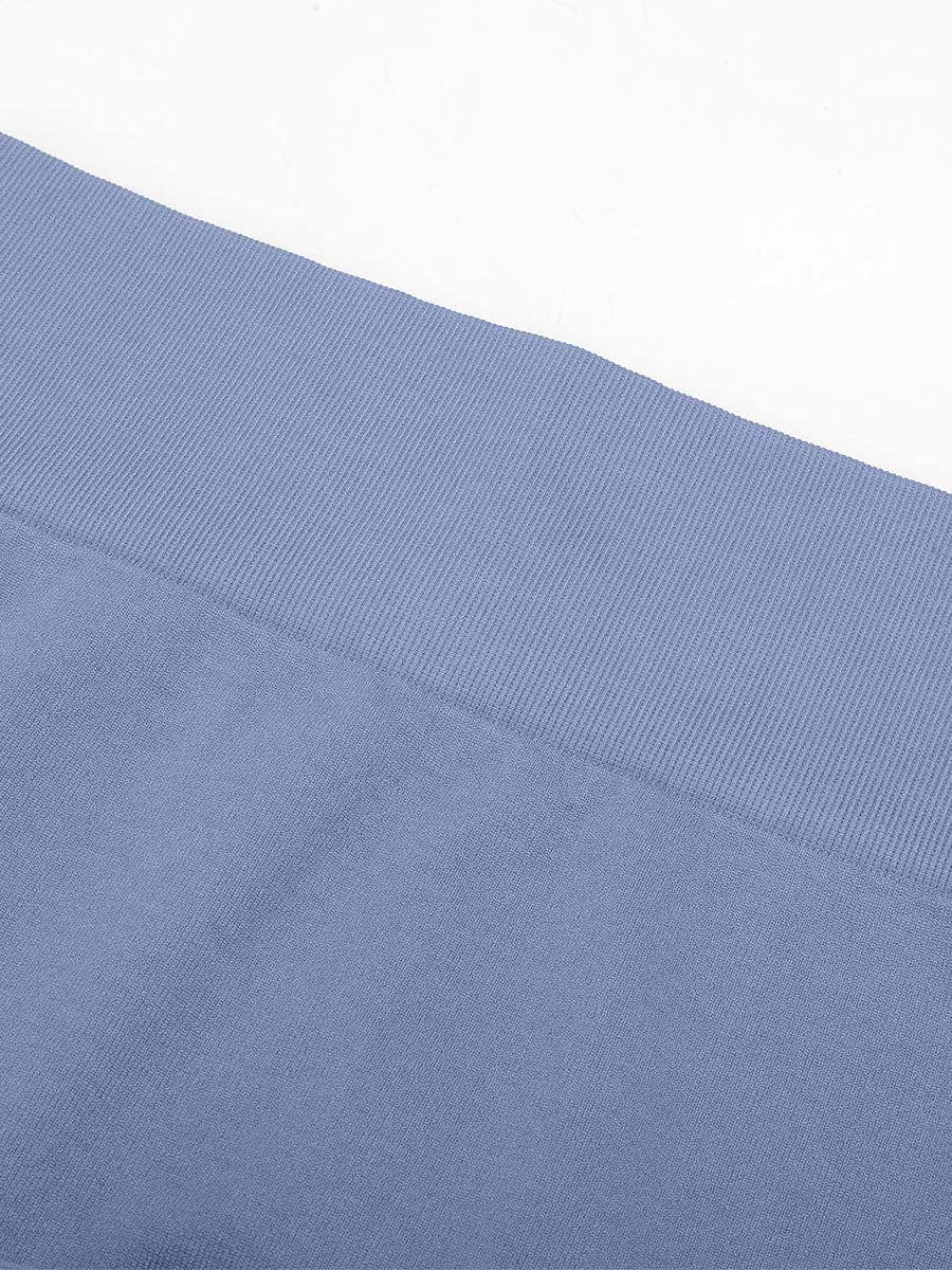 Leggings de yoga moldeadores de glúteos color melocotón con cintura doble sin costuras