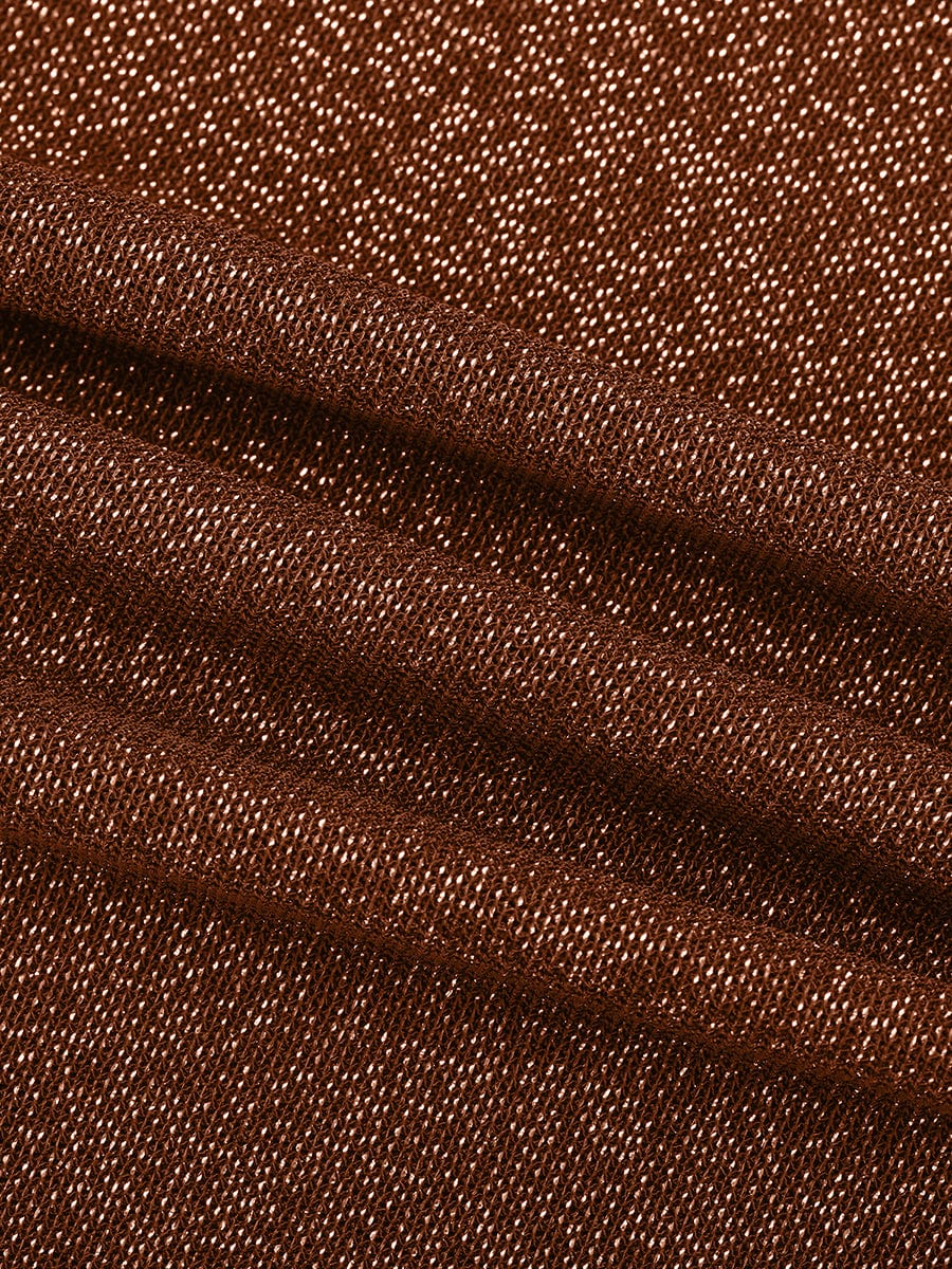 Body moldeador todo en uno con cuello drapeado brillante, sujetador incorporado y tanga con cierre a presión en la entrepierna.