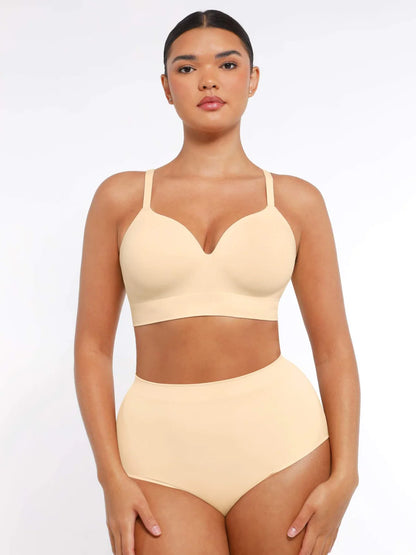 Seamless Wireless Bust Support Shapewear Bra
