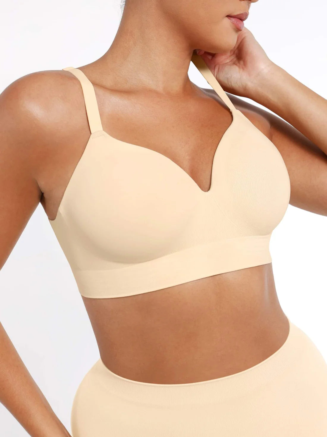 Seamless Wireless Bust Support Shapewear Bra