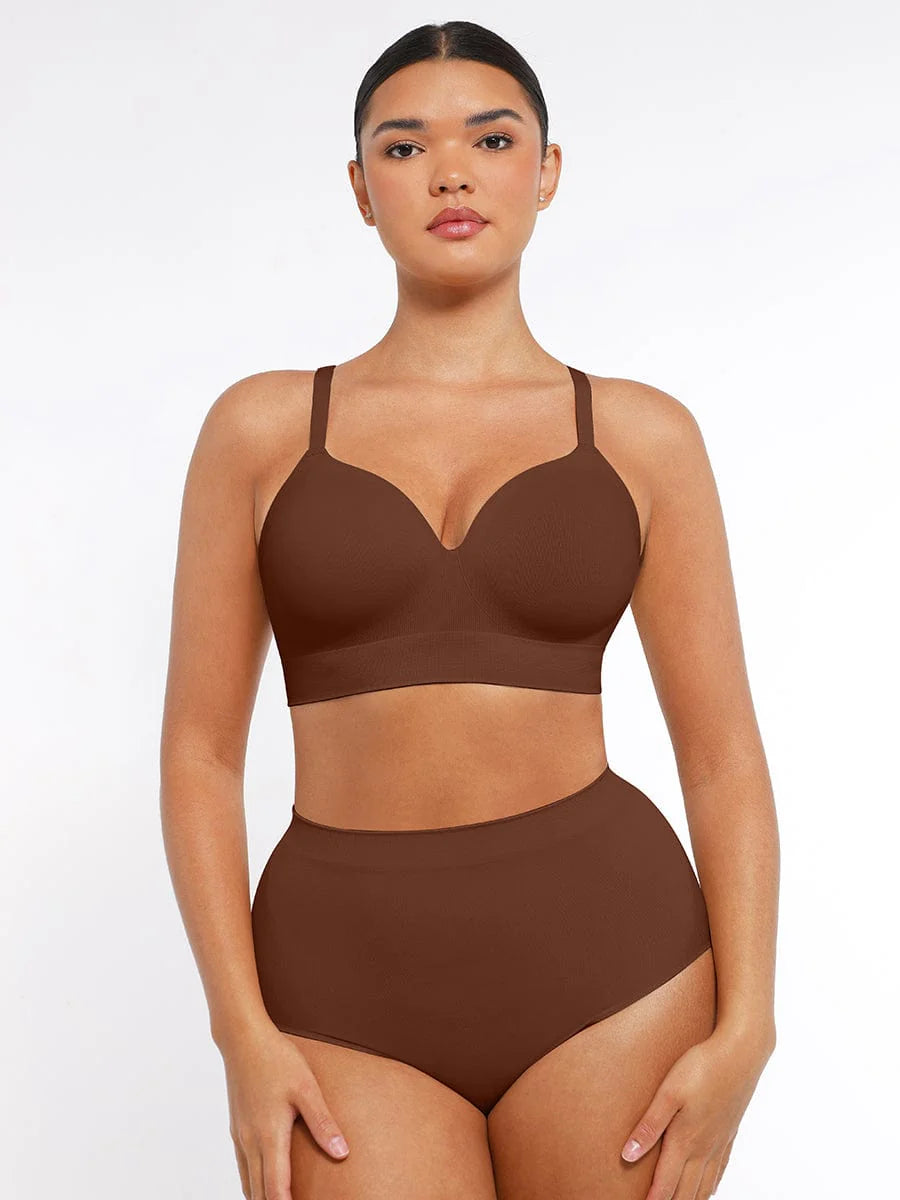 Seamless Wireless Bust Support Shapewear Bra