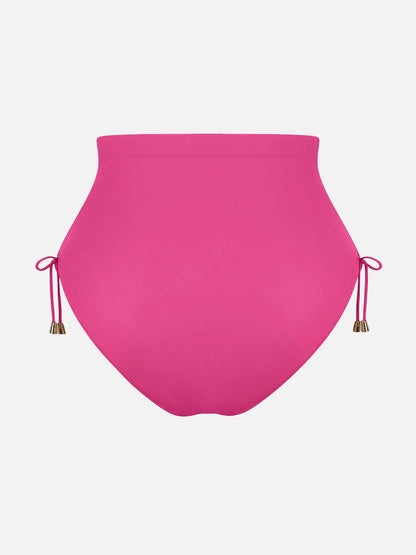 Traje de baño con escote en V profundo, aro metálico, cordón ajustable, control de abdomen y almohadillas extraíbles