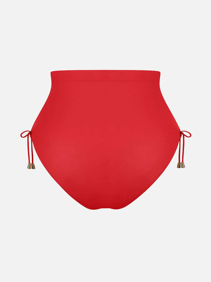 Traje de baño con escote en V profundo, aro metálico, cordón ajustable, control de abdomen y almohadillas extraíbles