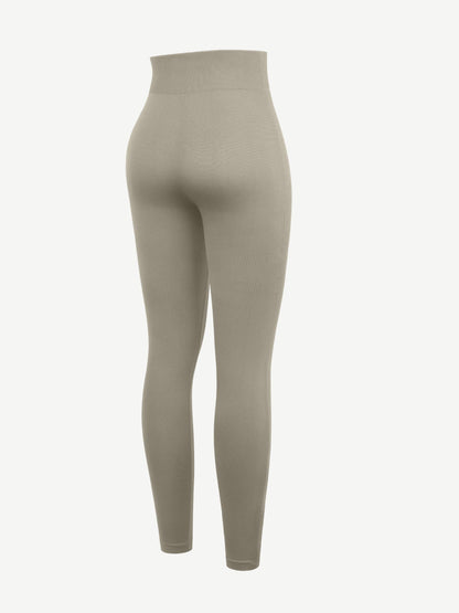 Leggings de yoga adelgazantes de cintura alta sin costuras que moldean las piernas