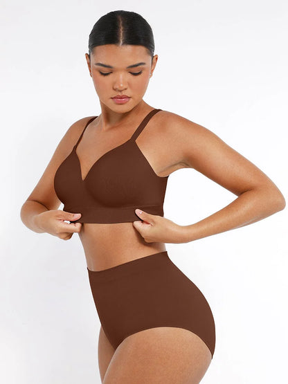 Seamless Wireless Bust Support Shapewear Bra