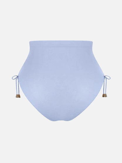 Traje de baño con escote en V profundo, aro metálico, cordón ajustable, control de abdomen y almohadillas extraíbles