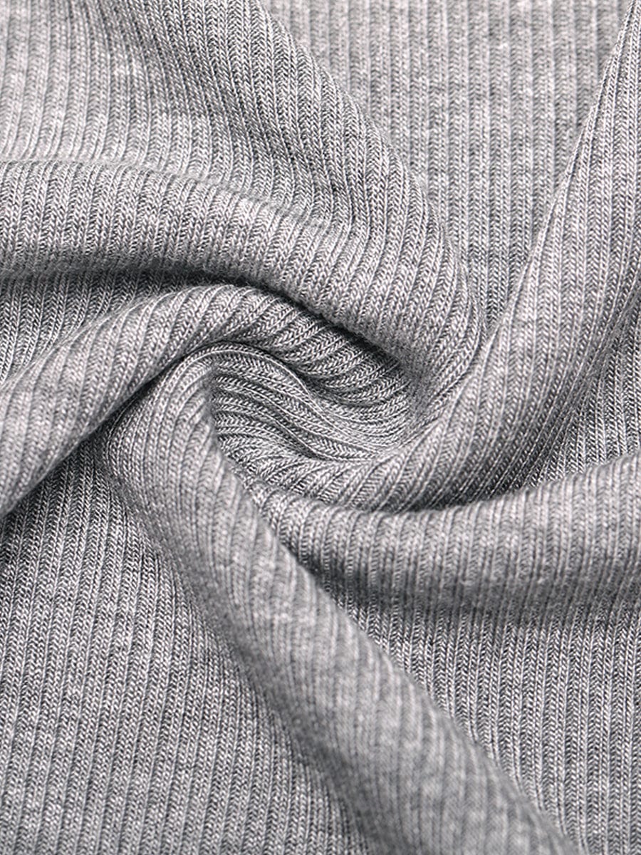 Rayon Ribbed Fitted Boxer Mid Waist Breathable Shorts