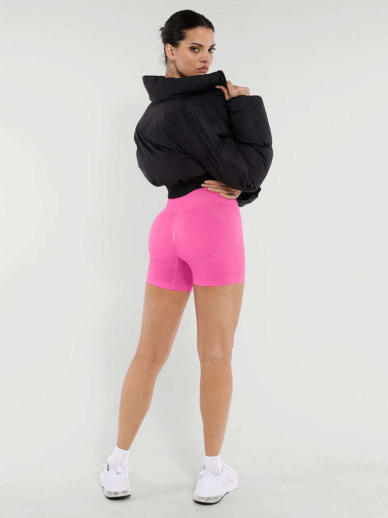 Mono sin costuras que moldea la cintura y el abdomen, levanta los glúteos y da soporte al busto.