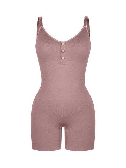 Mono sin costuras que moldea la cintura y el abdomen, levanta los glúteos y da soporte al busto.