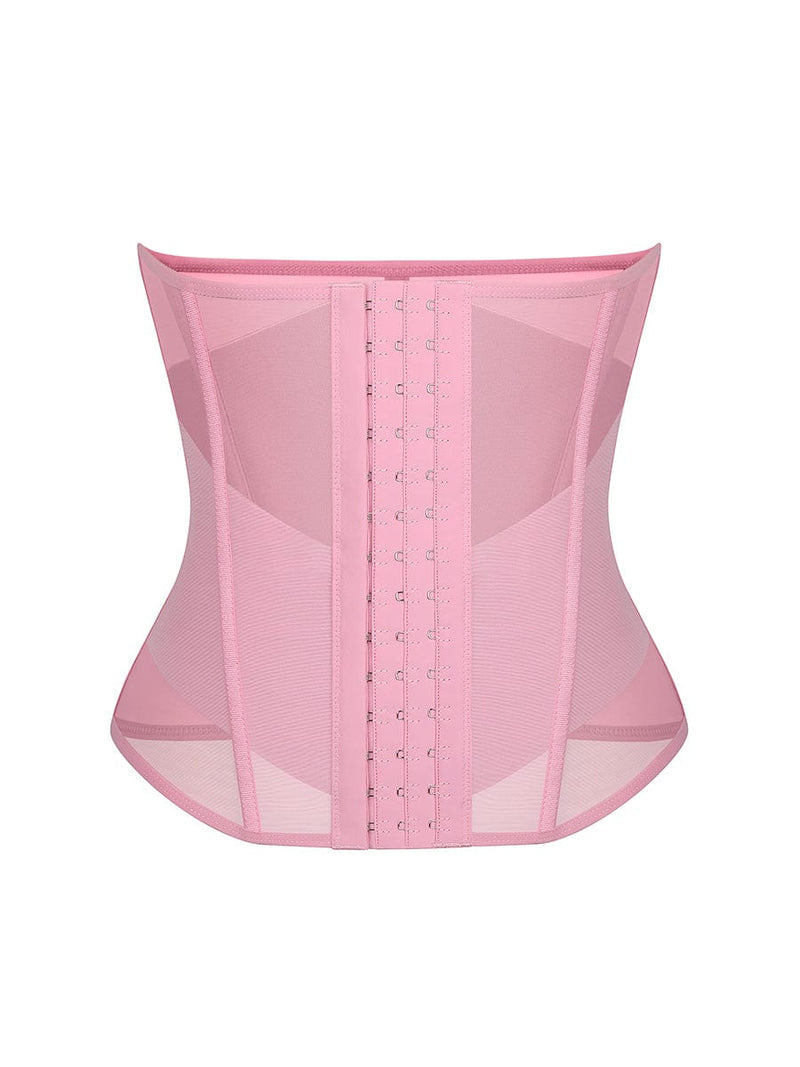 Faja moldeadora de cintura y abdomen de malla transpirable con 7 huesos de acero