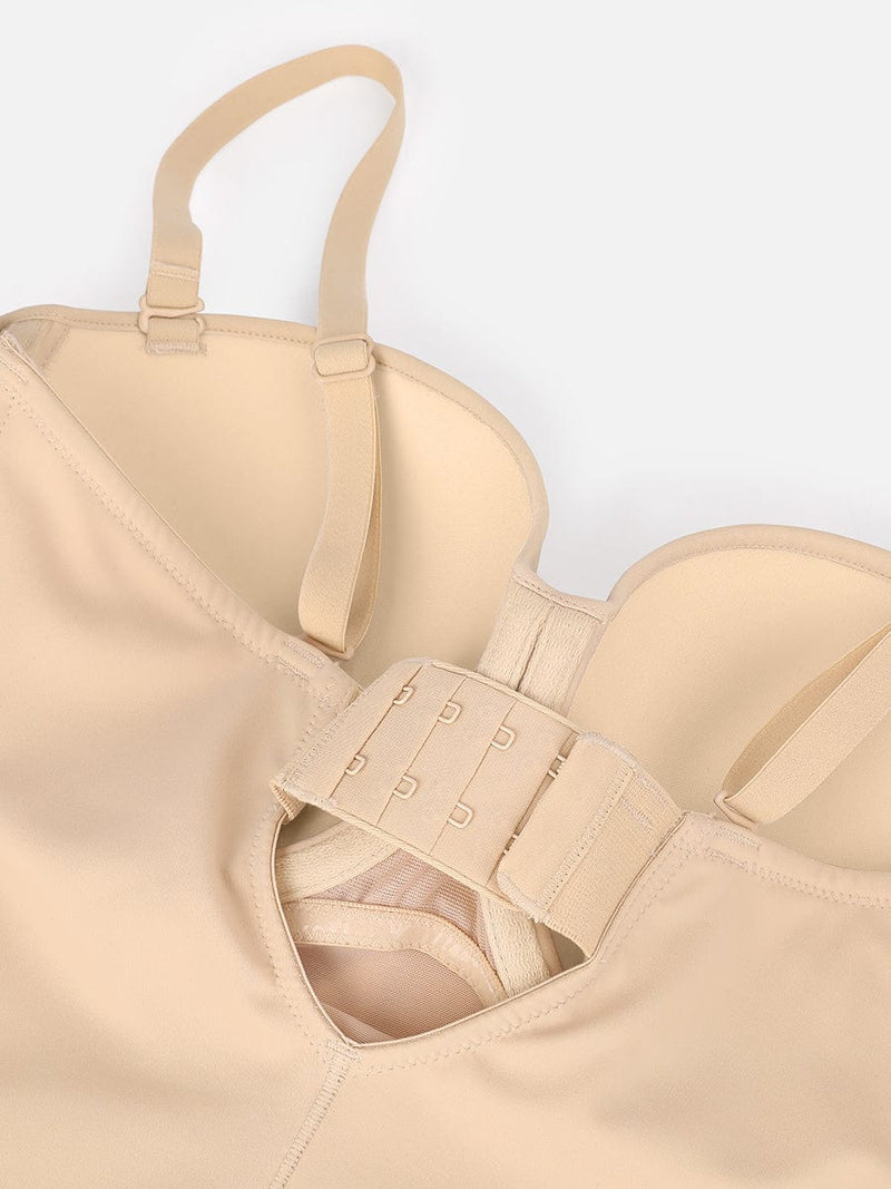 Body de una pieza con tirantes con aros y cintura y abdomen extraíbles que moldea el cuerpo