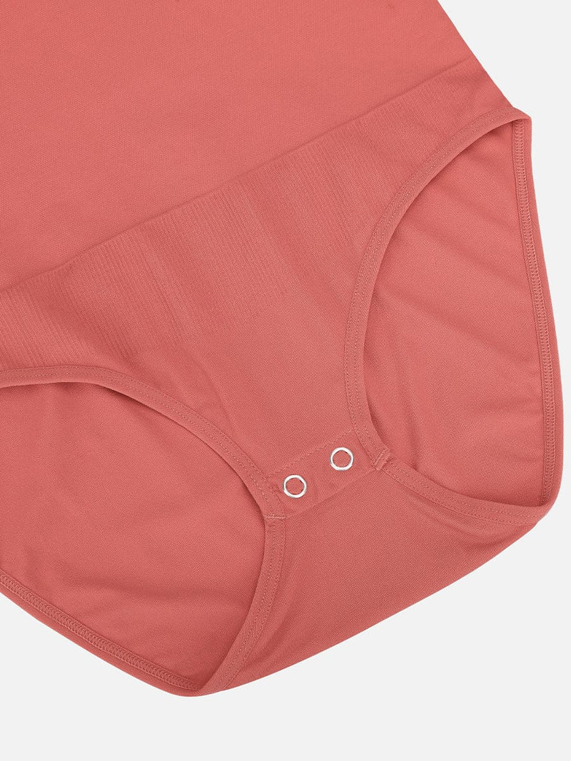 Body moldeador de cintura y abdomen de manga corta sin costuras que moldea la cadera