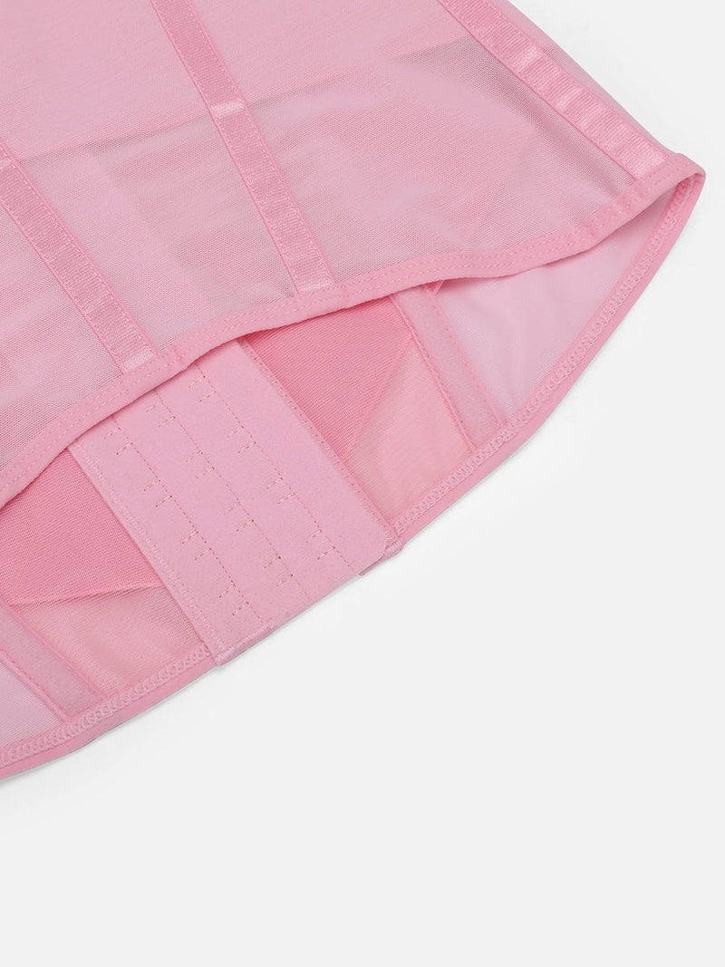 Faja moldeadora de cintura y abdomen de malla transpirable con 7 huesos de acero