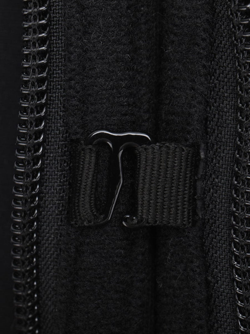 Faja moldeadora de cintura de látex con 10 varillas de acero en forma de U, con cordones ajustables y hebilla frontal.