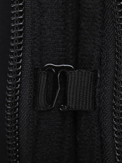 Faja moldeadora de cintura de látex con 10 varillas de acero en forma de U, con cordones ajustables y hebilla frontal.