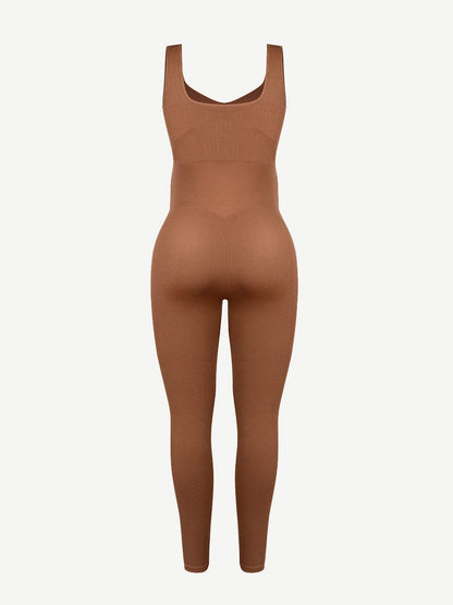 Mono de maternidad sin costuras, ecológico, con realce de espalda y soporte abdominal