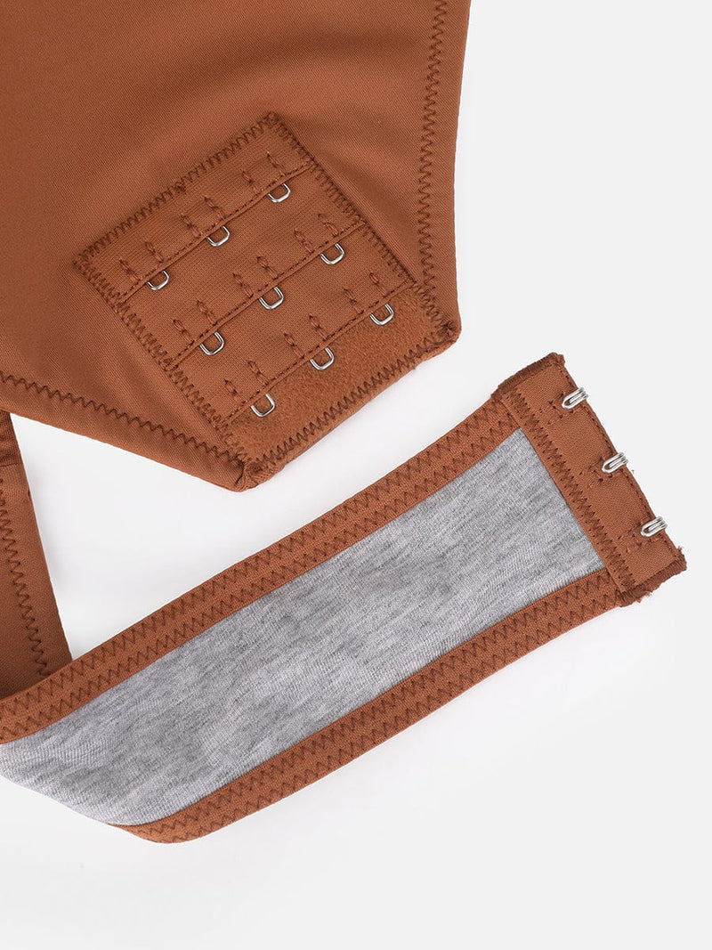 Body de una pieza con tirantes con aros y cintura y abdomen extraíbles que moldea el cuerpo