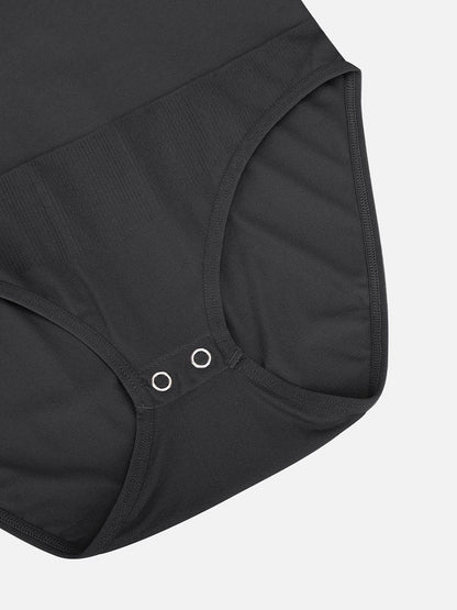 Body moldeador de cintura y abdomen de manga corta sin costuras que moldea la cadera