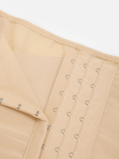 Faja moldeadora de cintura y abdomen de malla transpirable con 7 huesos de acero