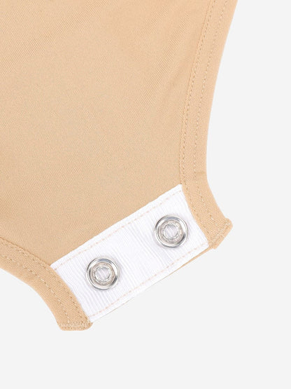 Body moldeador de cintura y abdomen de manga corta sin costuras que moldea la cadera