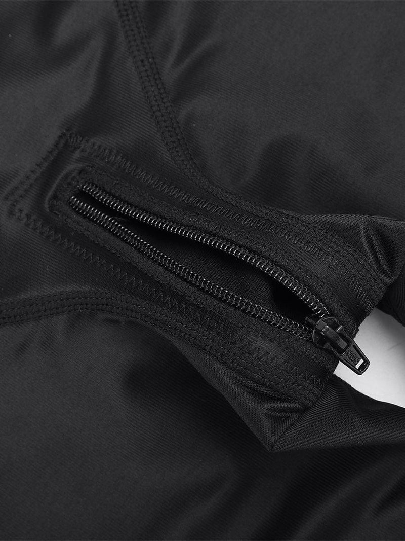 Faja postoperatoria con cierre lateral que cubre el pecho