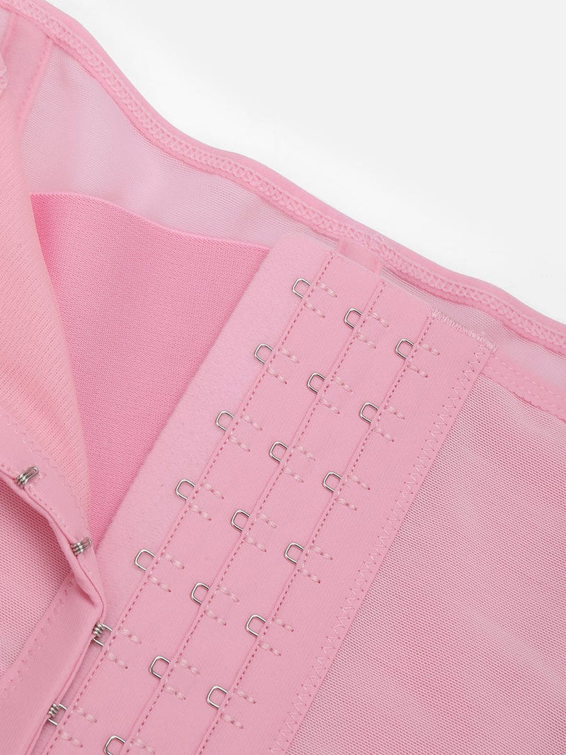 Faja moldeadora de cintura y abdomen de malla transpirable con 7 huesos de acero